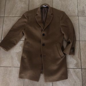 Calvin Klein Camel Overcoat